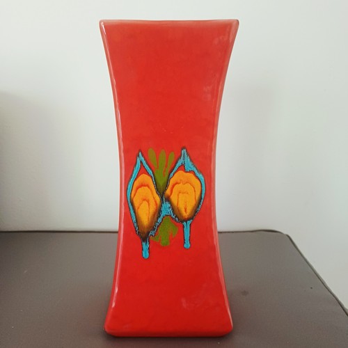 Vaso ceramica rosso - vaso,