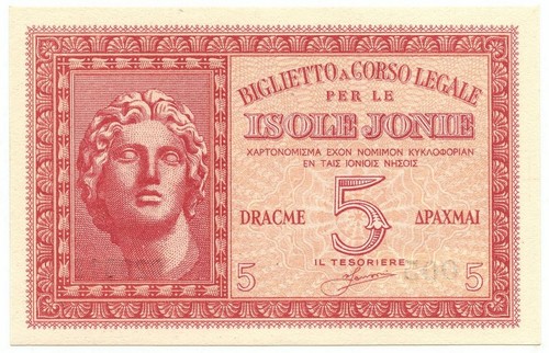Dracme occupazione italiana - occupazione,