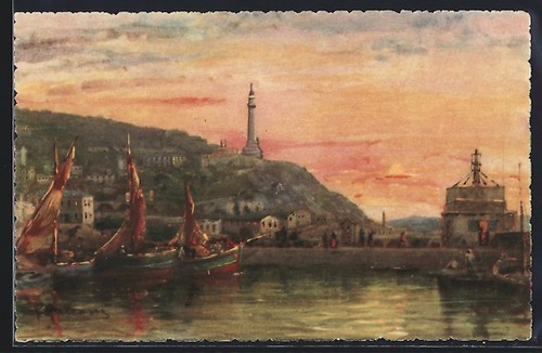 Cartolina artistica trieste - artistica,