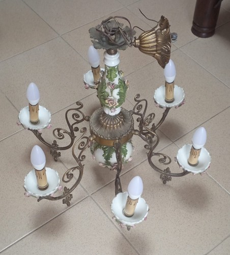 Lampadario sei bracci luci art - bracci,