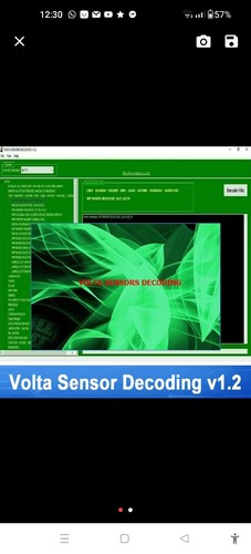 Volta sensor decoding off - decoding, 1.2