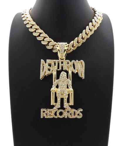 2pac ciondolo deathrow oro - 2pac, 20"