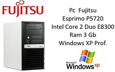 Pc Fujitsu Esprimo P5720 Intel Core 2 Duo E8300 2.83 Intel Q33 D2581-A1 Xp Prof