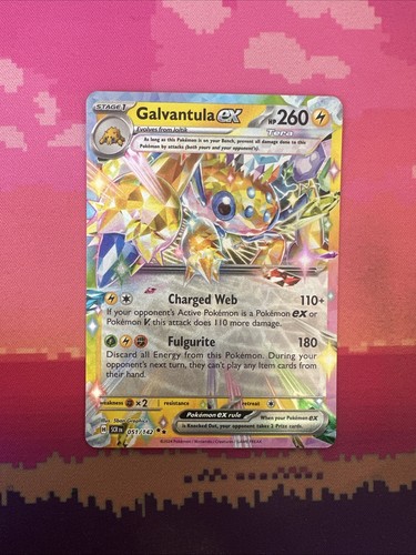 Pokemon card galvantula - card, ex
