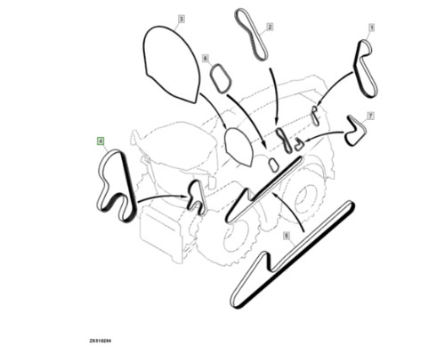 Cinghia trapezoidale per