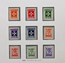 1934 EGEO RODI SEGNATASSE PITTORICI NUOVI MNH** leggi descrizione CVMC