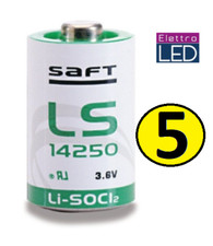 5 Batterie litio LS14250 1/2 AA SAFT 3.6V Li-SoCl2 1200 mAh Apple Mac G4 14250