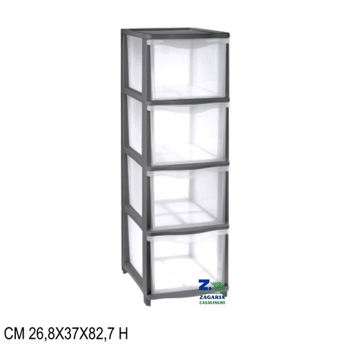Cassettiera cover line grigia - cassettiera,