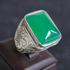 Anello uomo argento - , agata