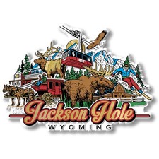 Jackson Hole City Magnet by