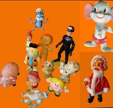 Lotto13 Pupazzi Gomma Mr Baby Chicco Ledra Ledraplastic Zorro Sperlari Crazy Fog