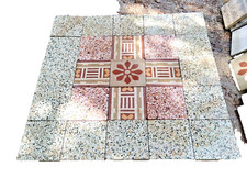 Pannello da 25 mattonelle -riggiole- in  cemento