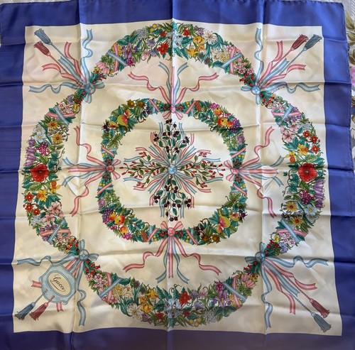 Sciarpa seta gucci v - gucci,