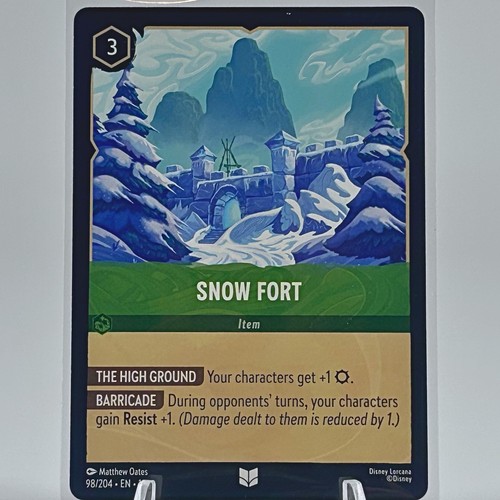 Disney lorcana snow fort - disney,