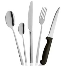 [30 o 60 Pz] Servizio Set Posate 6 Persone / 12 Persone in Acciaio Inox - 997