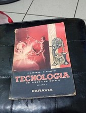 Tecnologia del legno e dei metalli volume 1 Paravia zaccara pioletti 1958