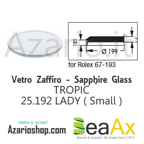 Vetro zaffiro rolex tropic - vetro,