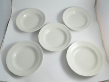 N5640 SET 5 PIATTI FONDI BIANCHI IN PORCELLANA RICHARD GINORI SERVITO SERVIZIO