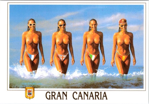 Cartolina gran canaria spagna - cartolina,
