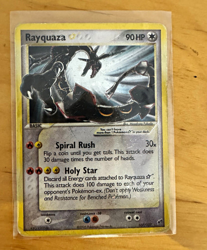 Rayquaza gold star - star, 107/107