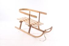 Vecchio Slitta Bambola Slittino Legno IN Old Vintage Bambini Retrò Decorazione