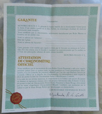 Rolex Certificato Garanzia