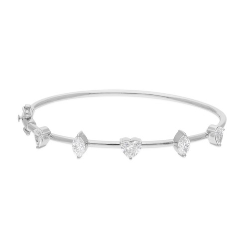 Bracciale rigido con diamante - bracciale,