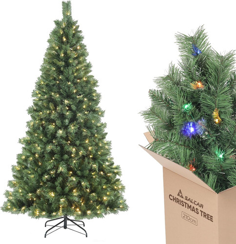 Albero natale con luci - di,