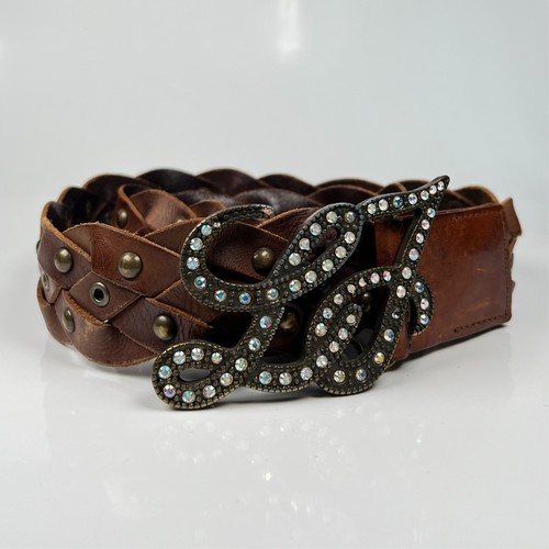 Cintura liu pelle marrone - cintura,