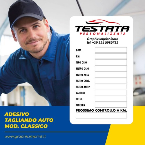 Adesivi tagliando auto moto - auto,
