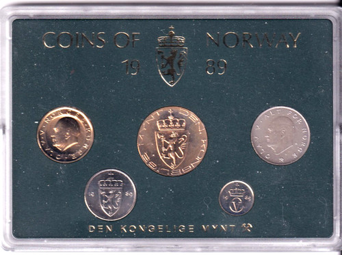 Coins norway 1989 serie - coins,