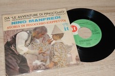 NINO MANFREDI storia di Pinocchio colonna sonora film 45 giri