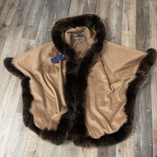 Poncho con cappuccio in