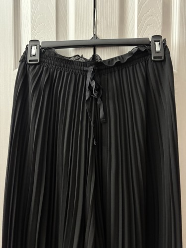 Zara plissettato nero midi