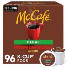 McCafe, Caffè Decaffeinato Tostato Premium, Cialde Keurig Monoporzione K-Cup, 96 Conteggi