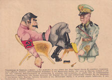 JJ408-RSI-RARA CARTOLINA UMORISTICA VITT.EM. CHE PULISCE GLI STIVALI A STALIN