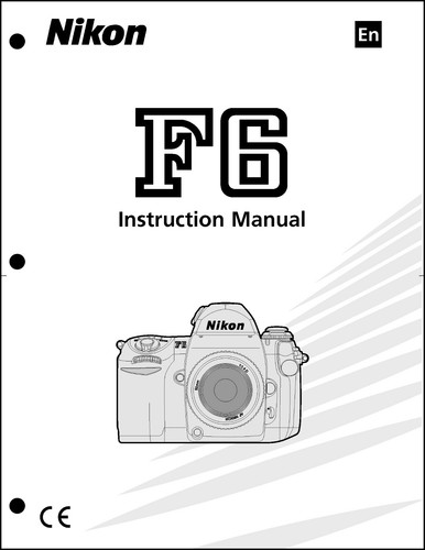 Nikon manuale utente - f6,