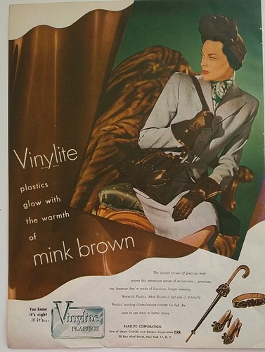 1946 donna vinylite plastica - vinylite,