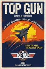 Poster Top Gun film stile