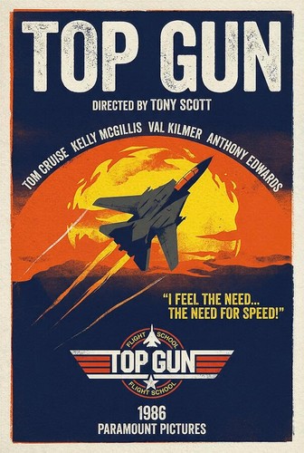 Poster top gun film - gun,