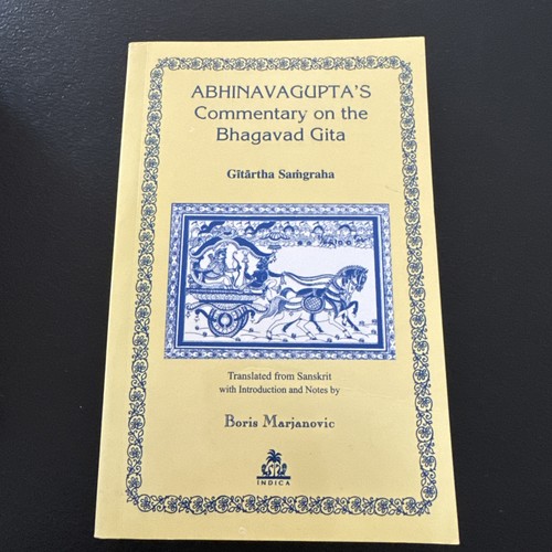 Abhinavagupta commentary on - abhinavagupta's,