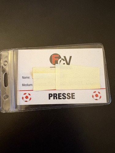 Used ticket press pass - press,