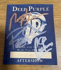 Deep Purple Signed Tour