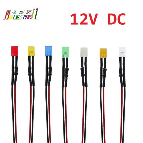 Led 2x5x7mm 12v - 2x5x7mm, pre-cablato