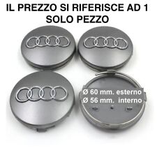 tappo coprimozzo 60mm compatibili audi A1 A3 A4 A5 A6 Q5 cerchi stemmi borchie