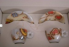 "THUN CLUB 2012" 2 TAZZINE DA CAFFE' + PIATTINI NUOVE IN CONFEZIONE ORIGINALE !