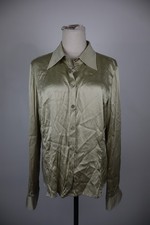 LUISA SPAGNOLI CAMICIA BLUSA DONNA TG 48 WOMAN SHIRT CASUAL VINTAGE  LOGO SETA