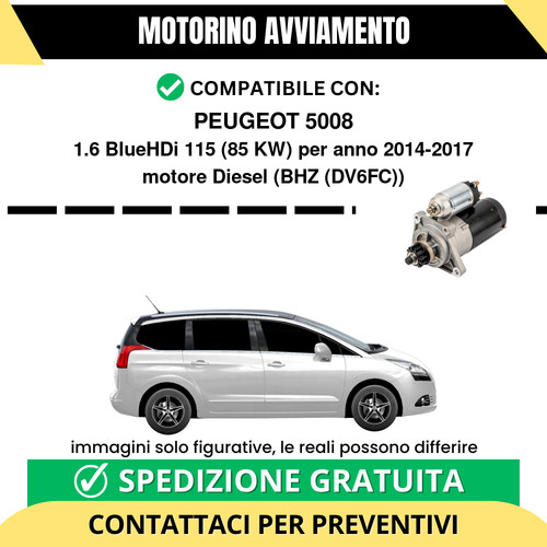 Motorino avviamento peugeot - motorino,