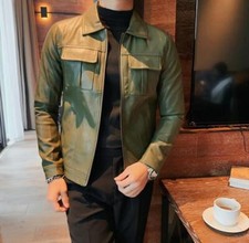 Cappotto uomo ecopelle casual