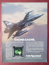 10/1986 PUB NORTHROP F-20 TIGERSHARK USAF TACTICAL FIGHTER ORIGINAL FRENCH AD